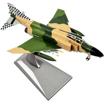 1/100 Американски изтребител F-4C, Монолитен под налягане модел самолет за украса и за подарък