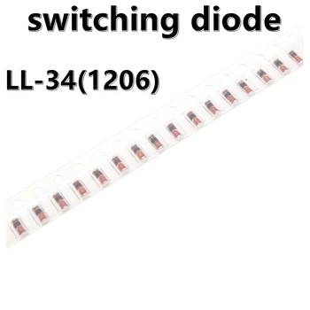 (100шт) ZMM4V7 LL-34 SMD Регулатор на Напрежение на Диод 0,5 W Цилиндричен 1/2 W 1206 4,7 В Стъклена тръба