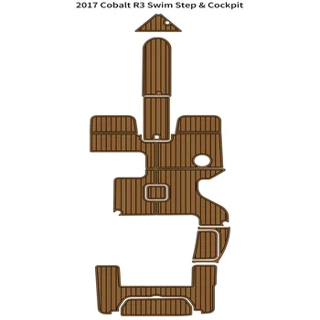 2017 Cobalt R3 Плавательная Платформа Кокпит Мат Лодка EVA Пяна Комплект От Изкуствена Тик Подложка За Пода в Основата Самоклеящийся SeaDek Gaterstep Стил