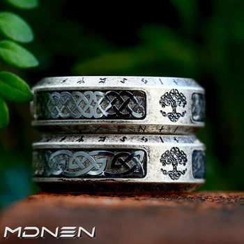 2023 Нов пръстен от титанов стомана с дизайн от неръждаема стомана в стил киберпънк за мъже и жени, Подарък за парти