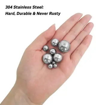 304 лъжички от неръждаема стомана с диаметър от 2 мм и 2,5 мм Точност подшипниковые топки Малък лъскав твърди топчета