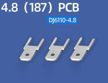4.8 (187) за Поставяне на печатна платка, модел: dj6110-4.8 детайли за заваряване штепсельной вилици, двухконтактная поставяне
