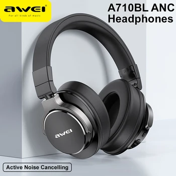 Awei A710BL ANC Слушалки С Активно Шумопотискане Bluetooth С Висока разделителна способност, Аудио Над Ухото Безжична Детска Слушалки С Микрофон
