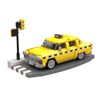 Gobricks MOC Idea City Traffic Проверка на Кабината блок Комплект за автомобилния състезания Превозни средства Образователна Тухлена модел Детска играчка