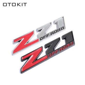 OTOKIT 3D Метален Червено-черно Лого Z71 Емблемата на SUV Икона на крилото на Колата Стикер на Багажника за Chevrolet Z71 Аксесоари за ОФ-роуд Етикети