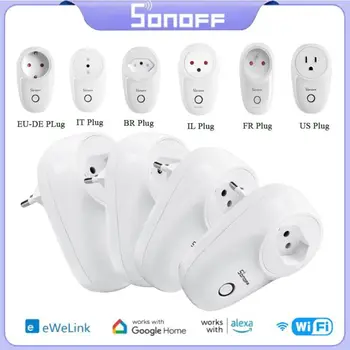 SONOFF WIFI S26R2 Smart Socket DE-EU / BR / FR / IL / US Модул Smart Plug Гласов / Дистанционно управление Чрез приложение Ewelink Алекса Google Home