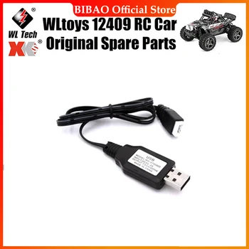 WLtoys 12409 RC Кола Оригинални резервни части от 7,4 В USB кабел за зареждане на Резервни части