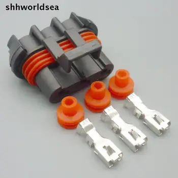 worldgolden 5 компл. 30 компл. 100 компл. комплект 6,3 мм автоматично водоустойчив конектор кабели кабели 12124685