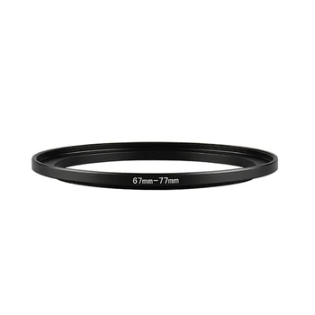 Алуминиево Черно Увеличава Филтриращо Пръстен 67 мм-77 мм 67-77 мм 67-77 Адаптер за филтри за Обектива Canon, Nikon, Sony DSLR Camera Lens