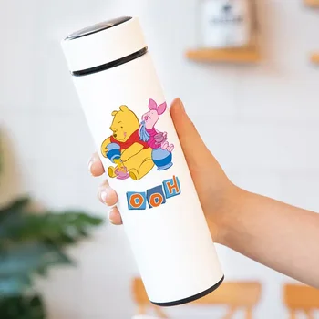 Вакуумно чаша Disney Winnie Bear Tigger от неръждаема стомана 304, за момчета и момичета, хубаво е преносима бутилка за вода, 500 мл