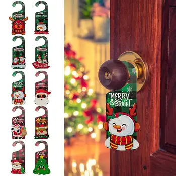 Вратата табела весела Коледа От здраво дърво, Приличащи на указателни табели, обяви, реклами на хотел, Интериор на фестивала, аксесоари за Врати закачалка Кафенета