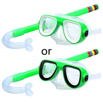 Детски комплект за гмуркане с шнорхел, маска за подводно плуване, Плувни очила с шнорхел, екипировка за гмуркане R66E