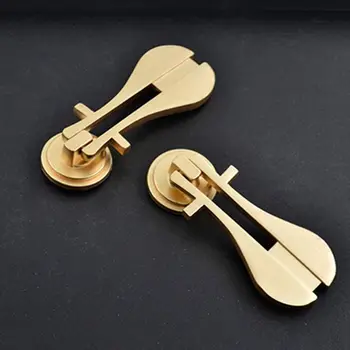Дръжки на вратите с един дупка Модерна Дръжка на шкафа от златен сплав с покритие покритие във формата на китайски тръби Дръжки на чекмеджета Шкафа