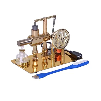 Експериментален модел на двигателя на Стърлинг с горещ въздух, Електрически генератор, Физически експеримент, Научната играчка, Обучение Мини-играчка с двигател