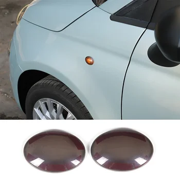За Fiat 500 2023 ABS Помрачи автомобили предно страничната указател на завоя, лампа, накладки, стикер, автомобилни аксесоари