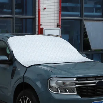 За Ford Maverick 2022-2023 Бяло предното стъкло на колата, защита от сняг, Ветрозащитный Зимата Леден щит, за довършителни работи на автомобилни Аксесоари