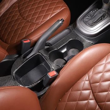 За Kia Soul AM 2009-2013 леки автомобили поставка за чаши на централния контрол от въглеродни влакна, тампон на лента, стикер, автомобилни аксесоари за интериора