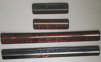 За Nissan Qashqai 2007-2019 J10 J11 Огледален Праг от неръждаема Стомана/Панел/Праг 4 бр./компл. Стайлинг на автомобили