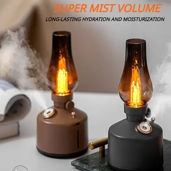 Керосин Лампа Time Humidifier Mute 260 МЛ Дифузер За Домове Спалня Ретро Овлажнители на Въздуха Етерични Масла Дифузор Безжичен Аромат