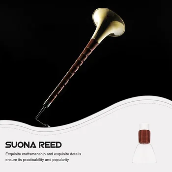 Китайският национален музикален инструмент Suona Висящи Пластмасови мундштуки Suona Язычковый свирка Рог Аксесоари за плейъра