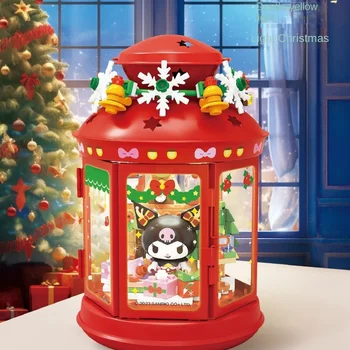 Коледен подарък Sanrio, серия от прекрасни светлини, пъзел в събирането, Украса за кучета Kurome Pacha за деца, подаръци