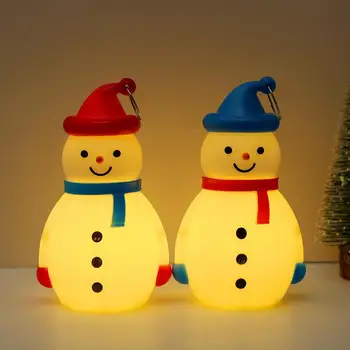 Коледни светлини във формата на Снежен човек, Улични Ръчни Led Фенерчета, Коледна Декорация, Украса за Коледното парти, Аксесоари за украса