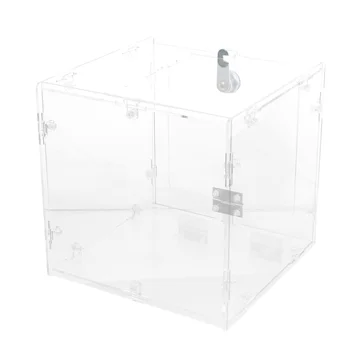Кутия за гласуване Кутия за дарения, с лесно се отваря като Чекмедже с ключ за гласуване Контейнер за благотворителни оферти