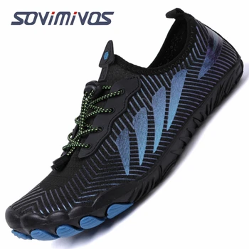 Летни Водни маратонки Aqua За мъже и жени, дишаща мрежа спортни обувки на открито, Дамски Сандали, Бели чехли за гмуркане