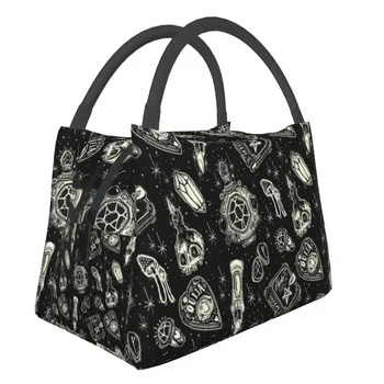 Магически Женствена чанта за обяд с термоизолация Mystical Witch, контейнер за обяд с възможност за повторна употреба, кутия за хранене за съхранение на открито