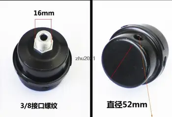 Метален Заглушител Филтър Въздушен компресор, Резба 3/8 БСП 16 мм, Височина 2,83 инча, Диаметър 2,44 инча