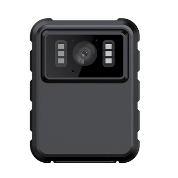 Мини Камера За Тялото Full HD 1080P 2-Инчов IPS Сензорен Екран за Нощно Виждане Видео Охрана Полицейска Камера