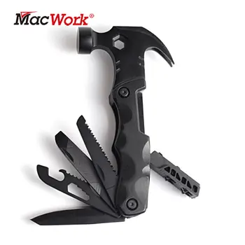 Многофункционални клещи MacWork 11 В 1, чук, нож, пилка и отвертка в един комплект за къмпинг