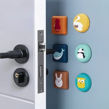 Мультяшная врата копчето, противоударная тампон, ключалката на вратата на хладилника, противоударная стикер, защита на стените, противоударная стикер на вратата