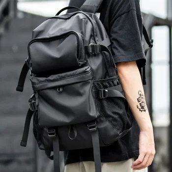 Мъжки моден персонализирани раница за пътуване, лека, голямо пространство, 17-инчовата чанта за лаптоп, тийнейджърката градинска водоустойчив училищна чанта