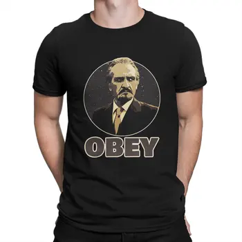 Мъжки тениски Obey the Master, памучен облекло Obey, творчески тениски с кръгло деколте и къс ръкав, тениска 4XL 5XL