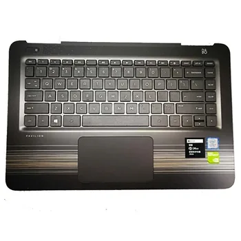 НОВАТА американска клавиатура за лаптоп HP Pavilion 14-AL series, на горния капак, подложки за ръце 856190-001, Тъчпад без подсветка