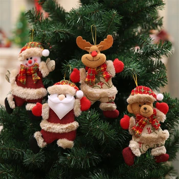 Нови коледни кукли, коледни декорации, окачени украса, Коледна декорация, коледни джуджета, плюшен кукла на Дядо Коледа.