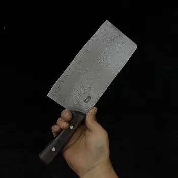 Нож за кълцане Ультраострый нож за майстор-готвачи за нарязване на парчета, Ръчно изработени с кованым острие от дамасской стомана T10 Longquan Кухненски ножове, Инструменти за приготвяне на храна