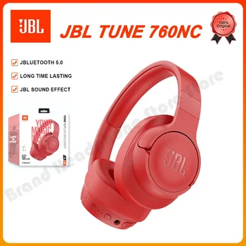 Оригинални Безжични Bluetooth Слушалки JBL TUNE 760NC С Шумопотискане T760NC Pure Bass слушалки Слот Спортни слушалки с микрофон