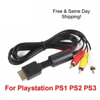 Подмяна на по-Голяма Дължина за PS3 PS2 PS1 AV Аудио Видео Кабел Кабел Конзола Система