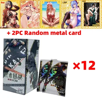 Продажба на едро на 12 Кутии Jujutsu Kaisen Collection Card Box Целия Набор от Аниме Герои Редки Flash Ssr Card Deluxe Edition Игри с Карти Играчки