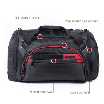 Пътна чанта с голям капацитет, чанта за багаж, джоб на рамото почивен ден