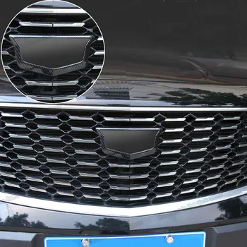решетка от въглеродни влакна С Логото на Рамката и Облицовки за Cadillac Xt4 2018 2019 2020 2021 Аксесоари 2022 2023