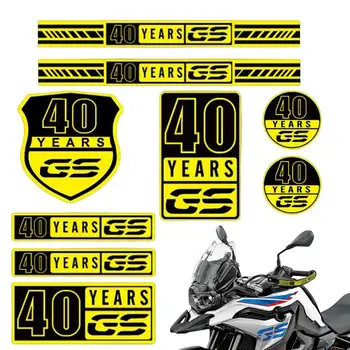 Светлоотразителни стикери за мотоциклети 40 Year GS, защитни стикери за мотори, Водоустойчиви стикери за мотори, Декоративна Предупредителен лента