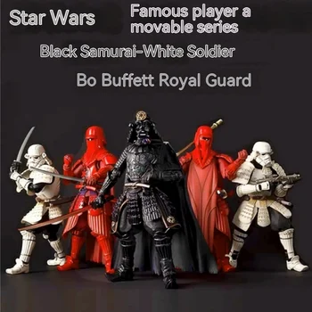 Серия Star Wars General 17cm Wave Buffett Черно-бял Самурай, Бяла войници, Червен Кралската гвардия, Може да се направи модельную кутия с подаръци