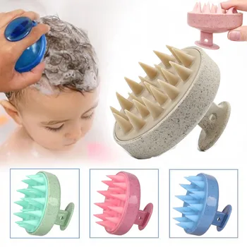 Силиконова четка с шампоан за детска главата, гребен за масаж на главата, гребен за измиване на детската коса, женски, четки за баня, душ на Кабинковия фризьорски инструмент