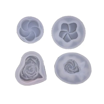 Силиконови форми за сапун във формата на цвете, за да проверите за ръчно изработване, директна доставка с незалепващо покритие