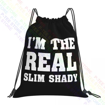 Стока Еминем I ' M The Real Slim Shady Чанти дантела прозорци, спортна чанта, Сгъваема екологично облекло за фитнес, раници