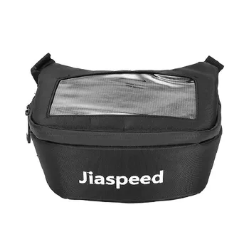 Чанта за съхранение на куплунга на предния кормилото на мотоциклета, Навигационна поясная чанта за телефон, водоустойчива чанта със сензорен екран, скутер за оф-роуд